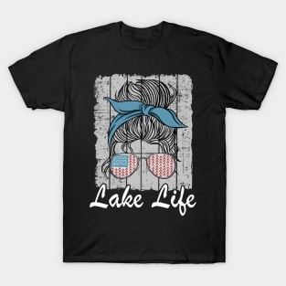 Lake Life Mom Women Funny Lake Life T-Shirt